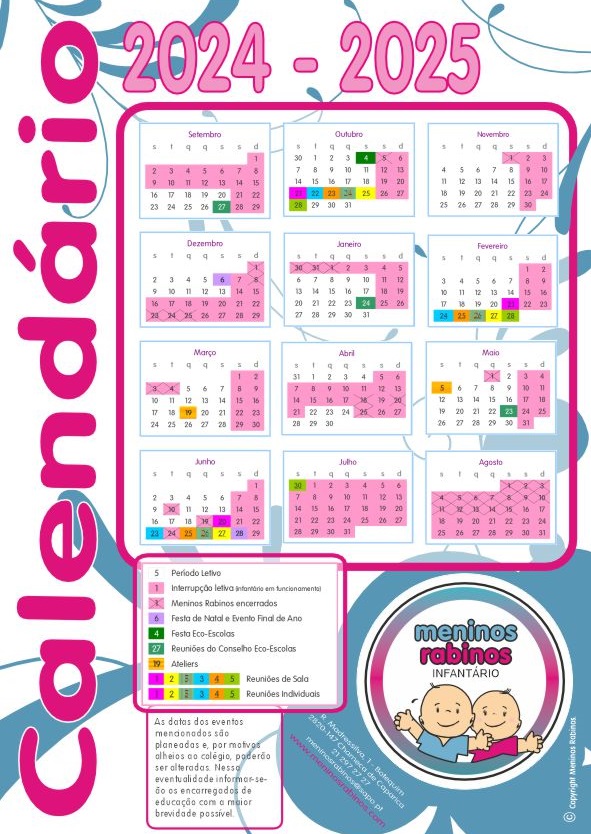 Calendrio Ano Letivo 2024-25